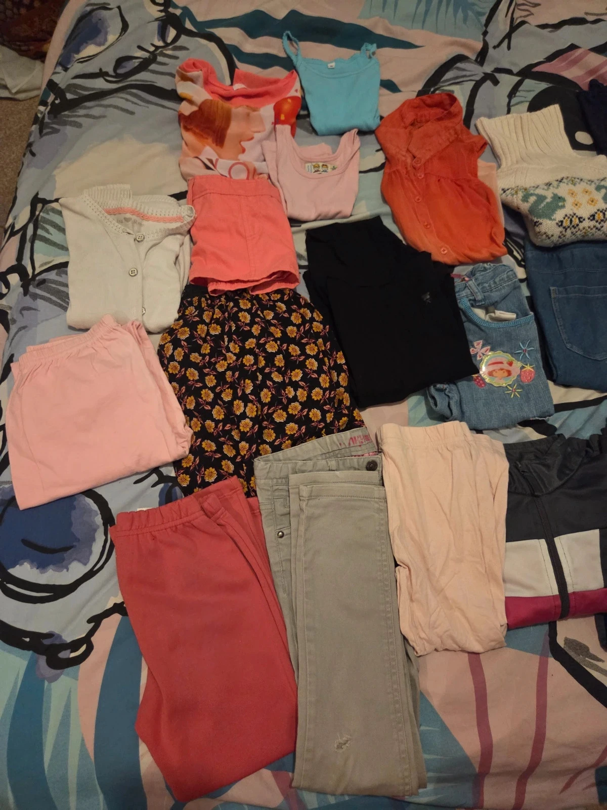 ❤️Lots 19 prendas para niña de 4 años a 8 años, 1 abrigo de 11 años y 12 años – photo 2